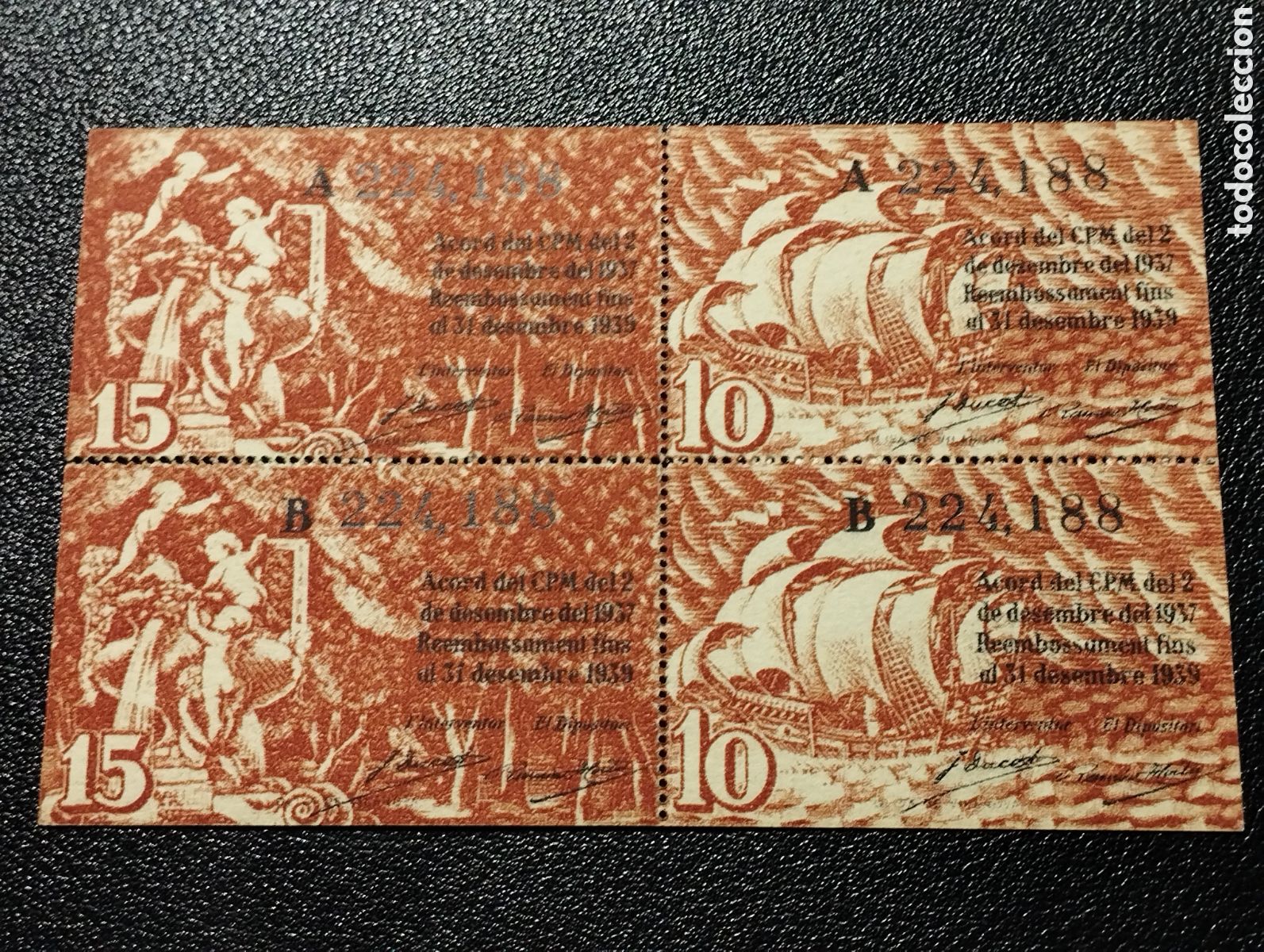 Billetes locales: Barcelona - SC bloque sin cortar - Foto 2