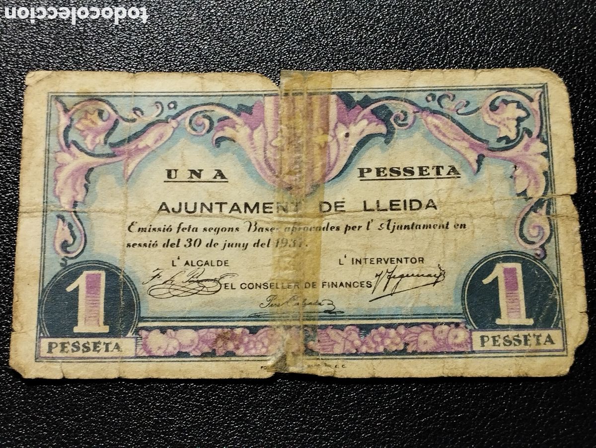 Billetes locales: Lleida - ayuntamiento - Foto 1