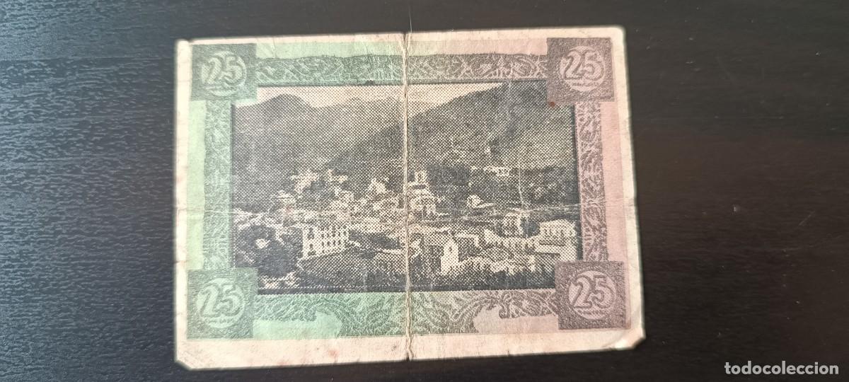 Billetes locales: 25 C&egrave;ntims Ajuntament MONTMANY (Figar&oacute;) - Foto 2
