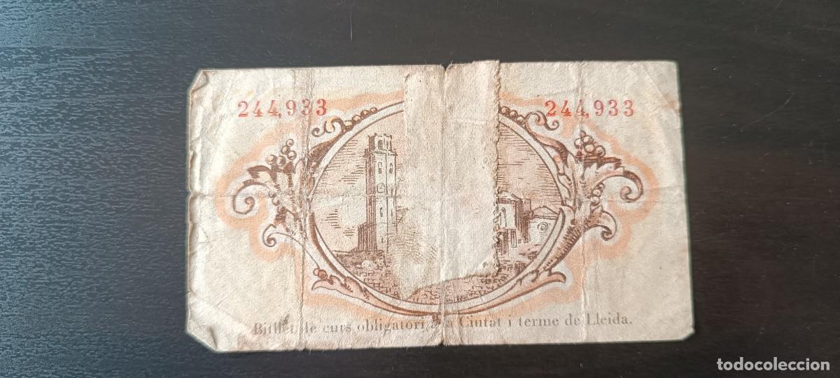 Billetes locales: LLEIDA 50 CENTIMOS 1937 - Foto 2