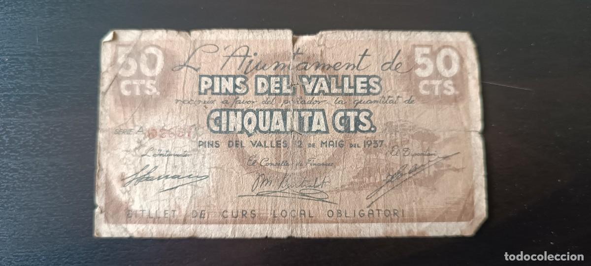 Billetes locales: Pins del Valles - Barcelona 50 c&eacute;ntimos - Foto 1
