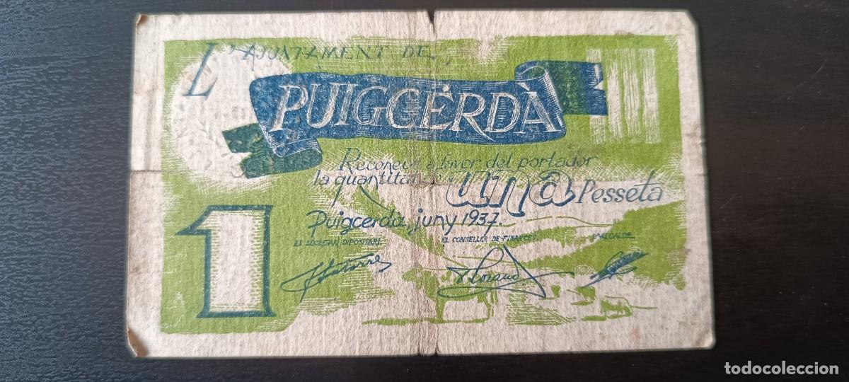 Billetes locales: BILLETE LOCAL PUIGCERD&Agrave; 1 PTA. - Foto 1
