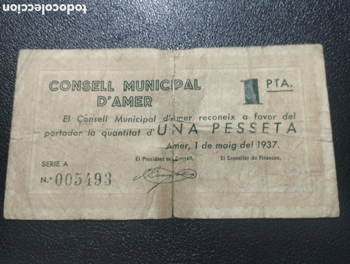 Billetes locales: Gerona - Amer consejo municipal