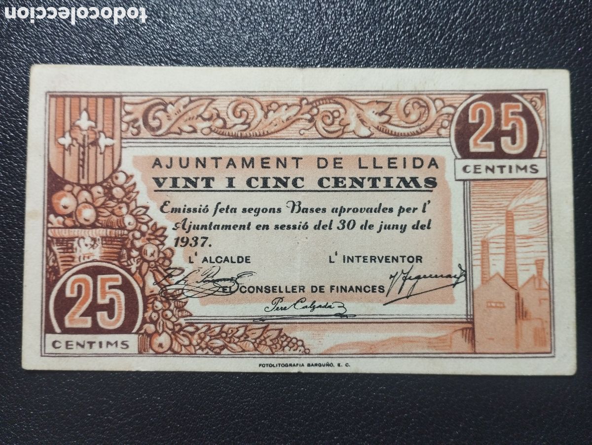 Billetes locales: Lleida - ayuntamiento