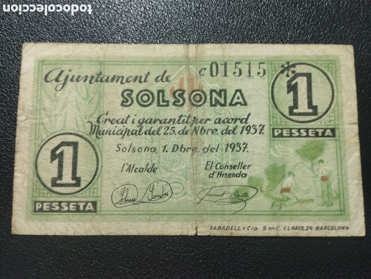 Billetes locales: Lleida - Solsona ayuntamiento
