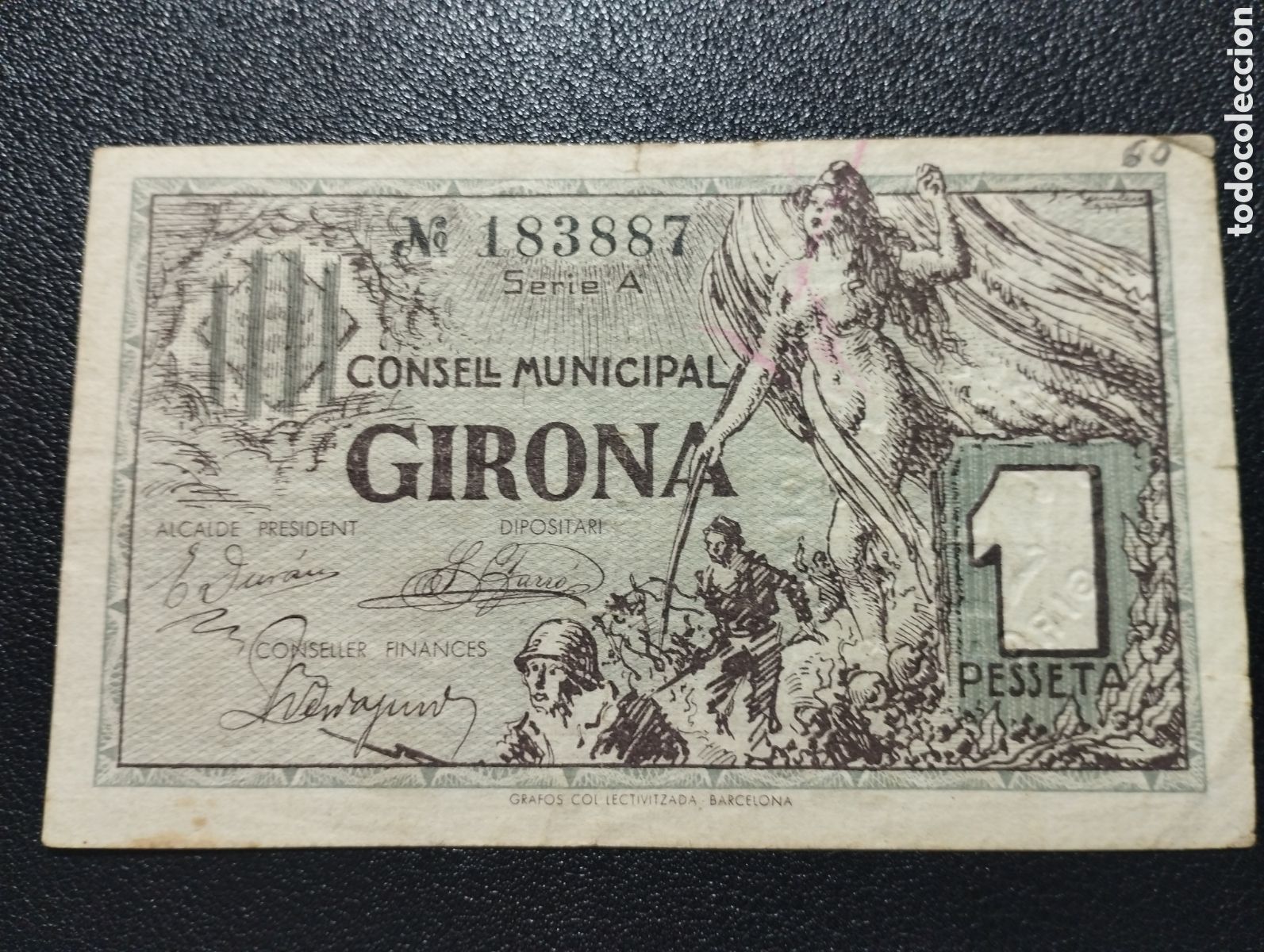 Billets locaux: Gerona posee sello en seco