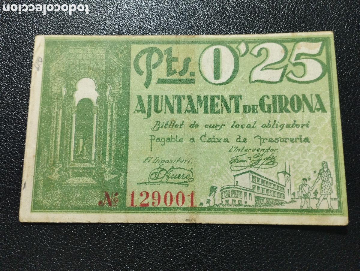 Billets locaux: Gerona posee sello en seco