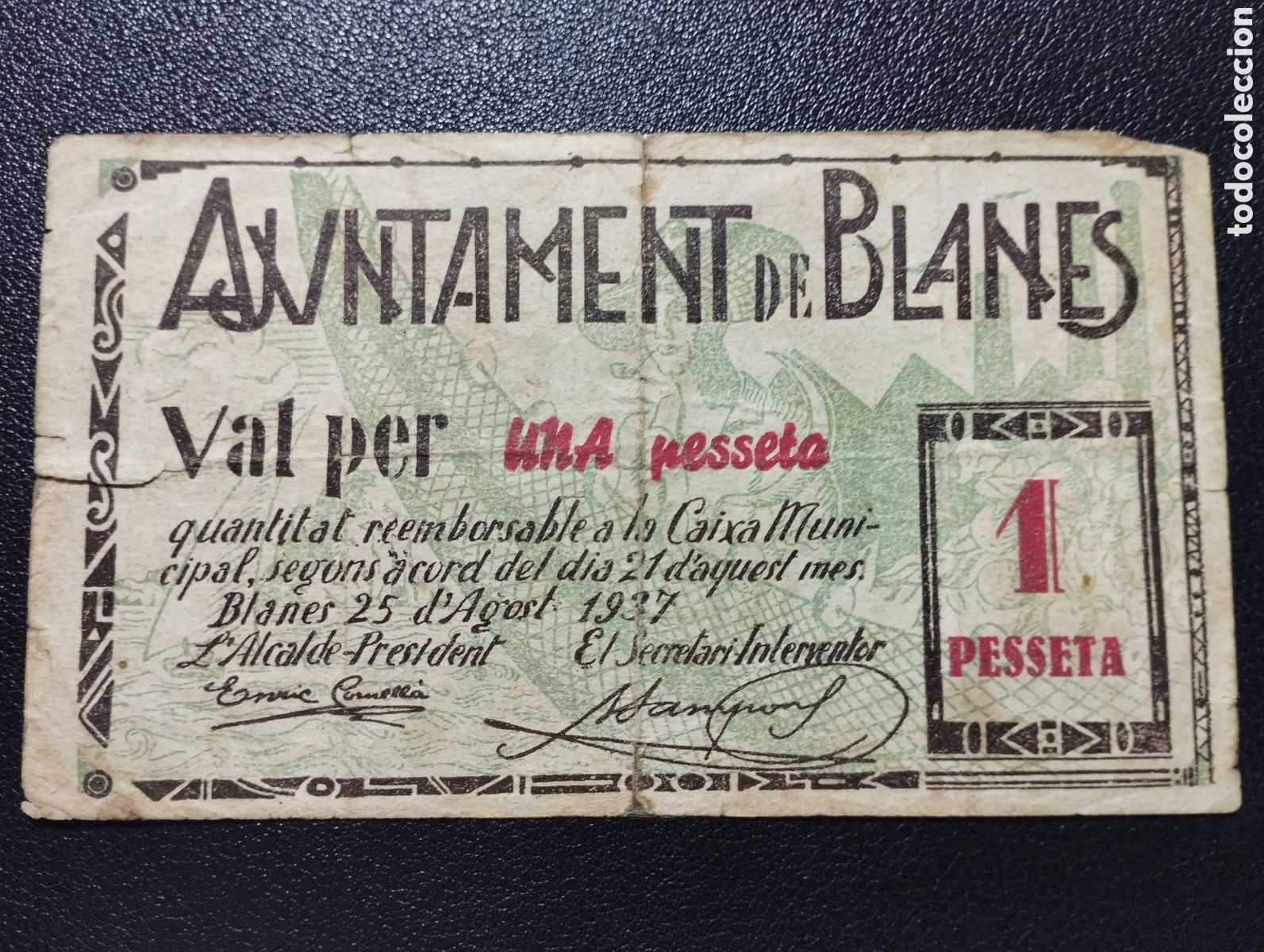 Billetes locales: Gerona - Blanes ayuntamiento - Foto 1