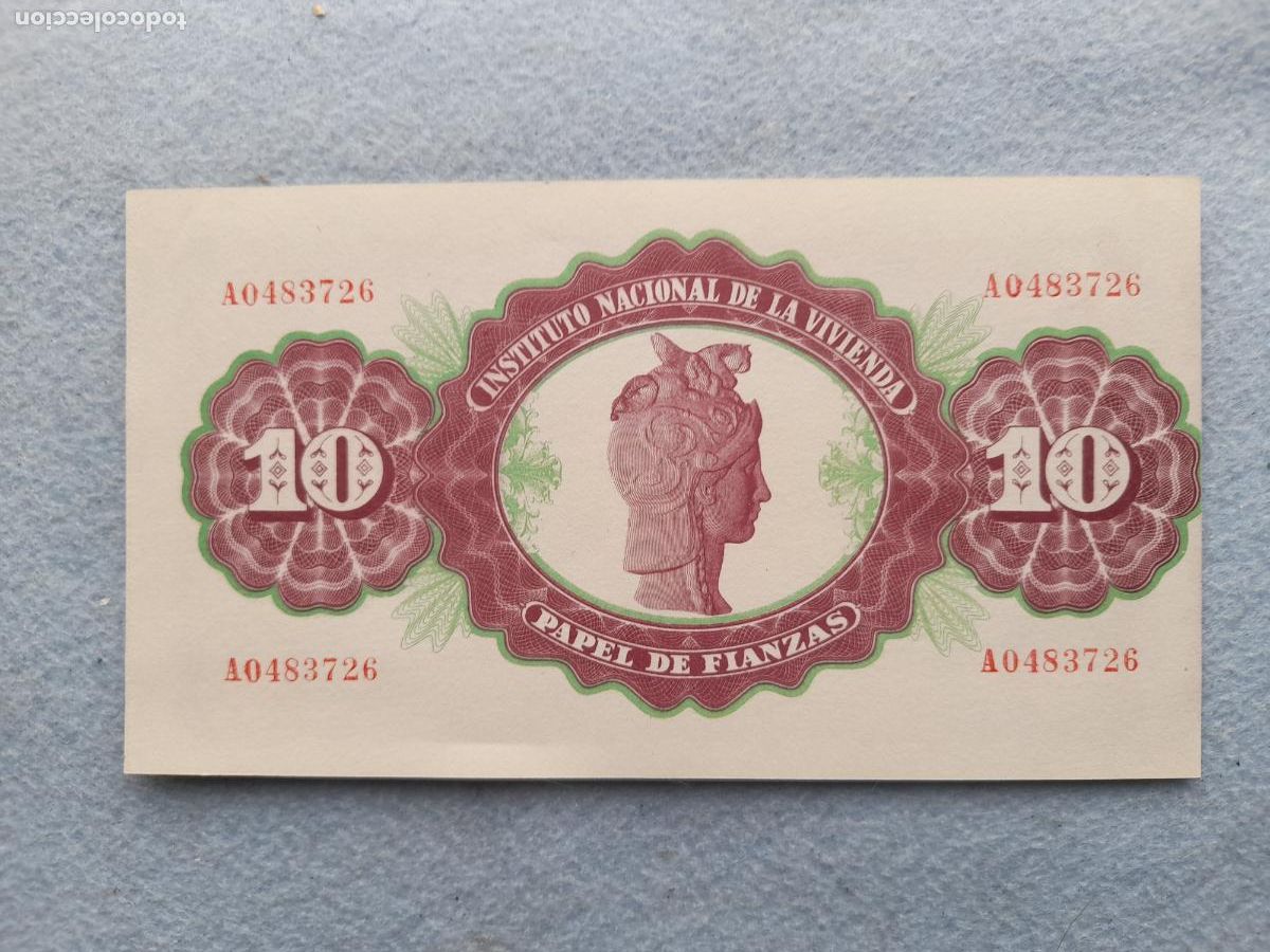 Billetes locales: 10 Pesetas. Enero de 1940. Papel de Fianzas.
