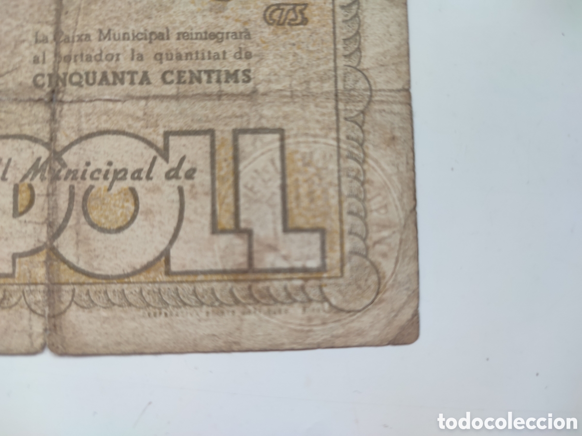 Billetes locales: 50 c&eacute;ntimos de Ripoll (Gerona) - Foto 4