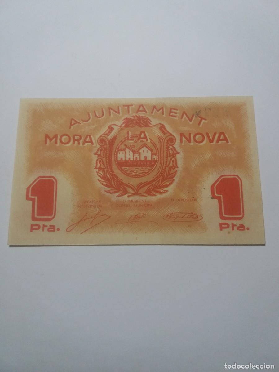 Billetes locales: Billete 1 Pesseta Ajuntament MORA LA NOVA