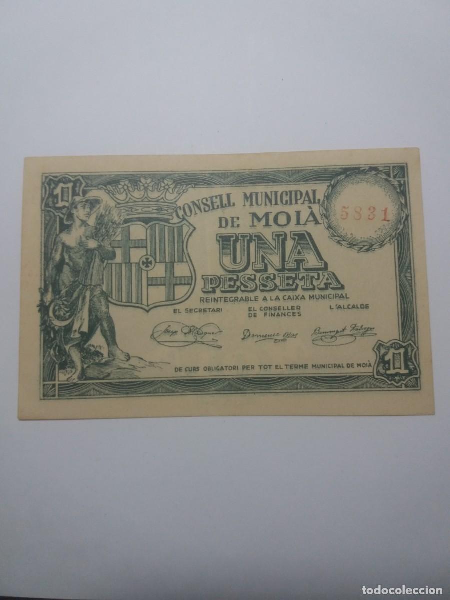 Billetes locales: Billete 1 Pessera Consell Municipal MOI&Agrave;