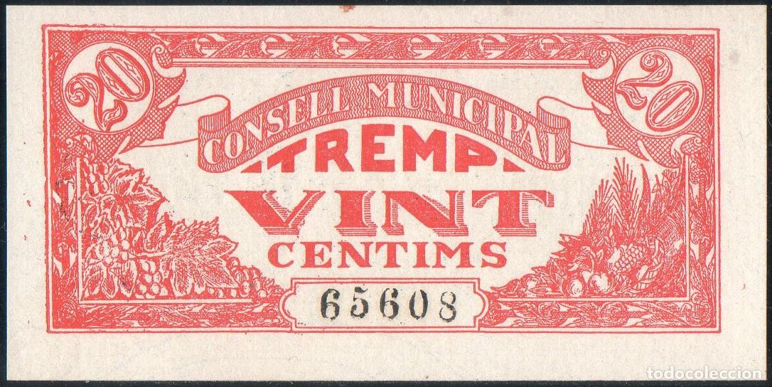 Billetes locales: Billete local Tremp 25 centimos