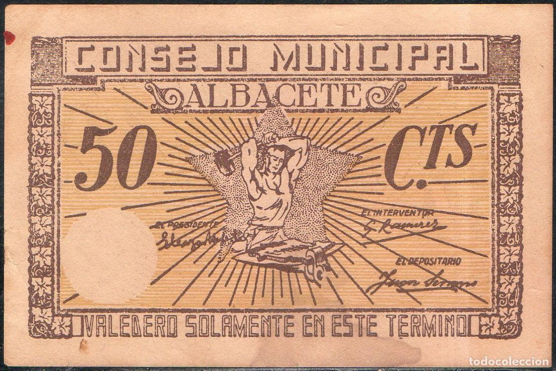 Billetes locales: Billete local Albacete 50 centimos