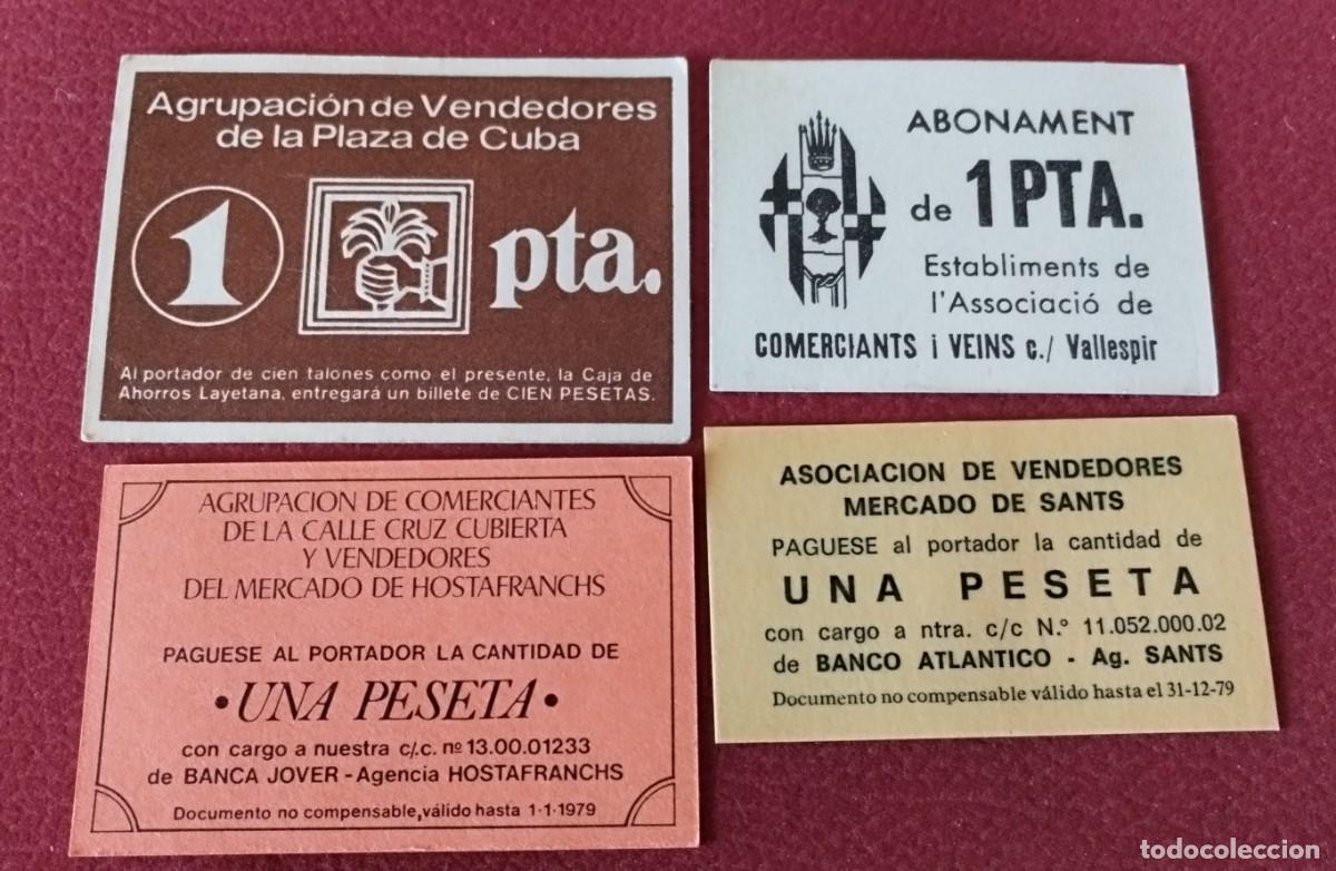 Billetes locales: Billetes variados de mercados a&ntilde;os 60