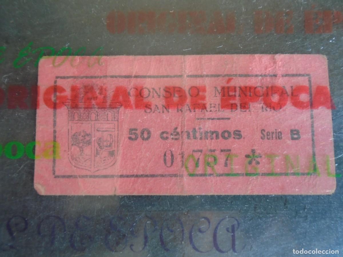 Billetes locales: (YA-018B)50 CENTIMOS CONSEJO MUNICIPAL DE SAN RAFAEL DEL RIO(CASTELLON)-GUERRA CIVIL