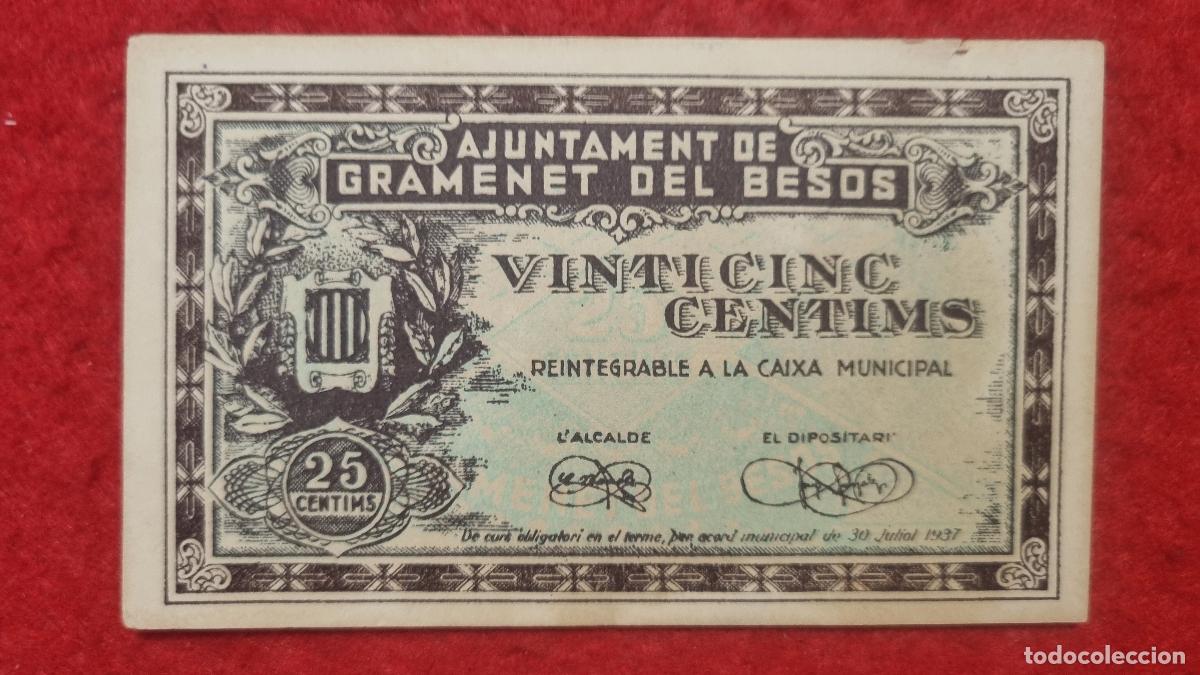 Billetes locales: BILLETE LOCAL GUERRA CIVIL GRAMENET 50 CENTIMOS 1937 FACSIMIL PG