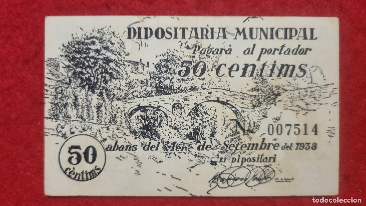 Billetes locales: BILLETE LOCAL GUERRA CIVIL CALDES DE MONTBUI 50 CENTIMOS 1937 FACSIMIL PG