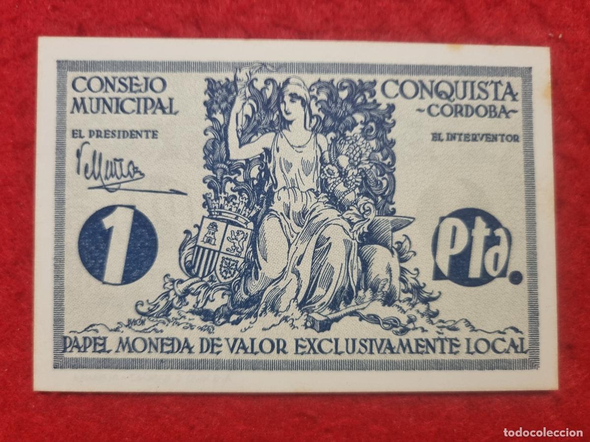 Billetes locales: BILLETE LOCAL GUERRA CIVIL CORDOBA 1 PESETA LEER DESCRIPCION ORIGINAL PG