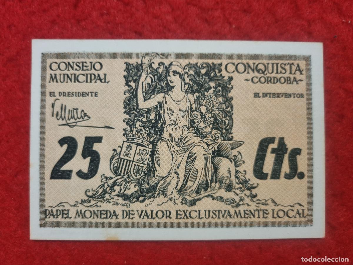 Billetes locales: BILLETE LOCAL GUERRA CIVIL CORDOBA 25 CENTIMOS LEER DESCRIPCION ORIGINAL PG