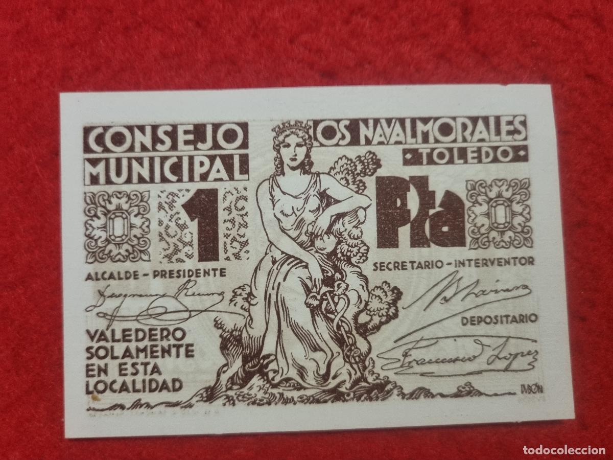 Banconote locali: BILLETE LOCAL GUERRA CIVIL NAVALMORALES TOLEDO 1 PESETA LEER DESCRIPCION ORIGINAL PG