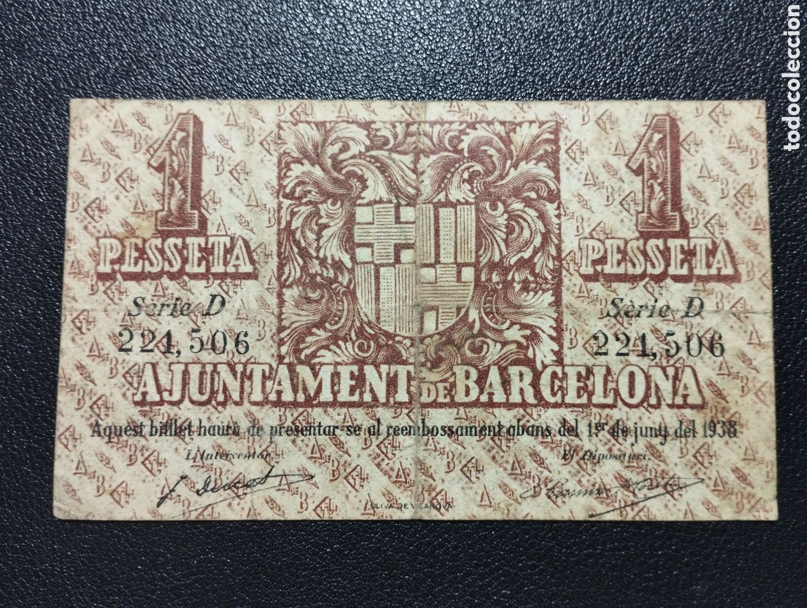 Billetes locales: Barcelona - posee marca de agua - Foto 2