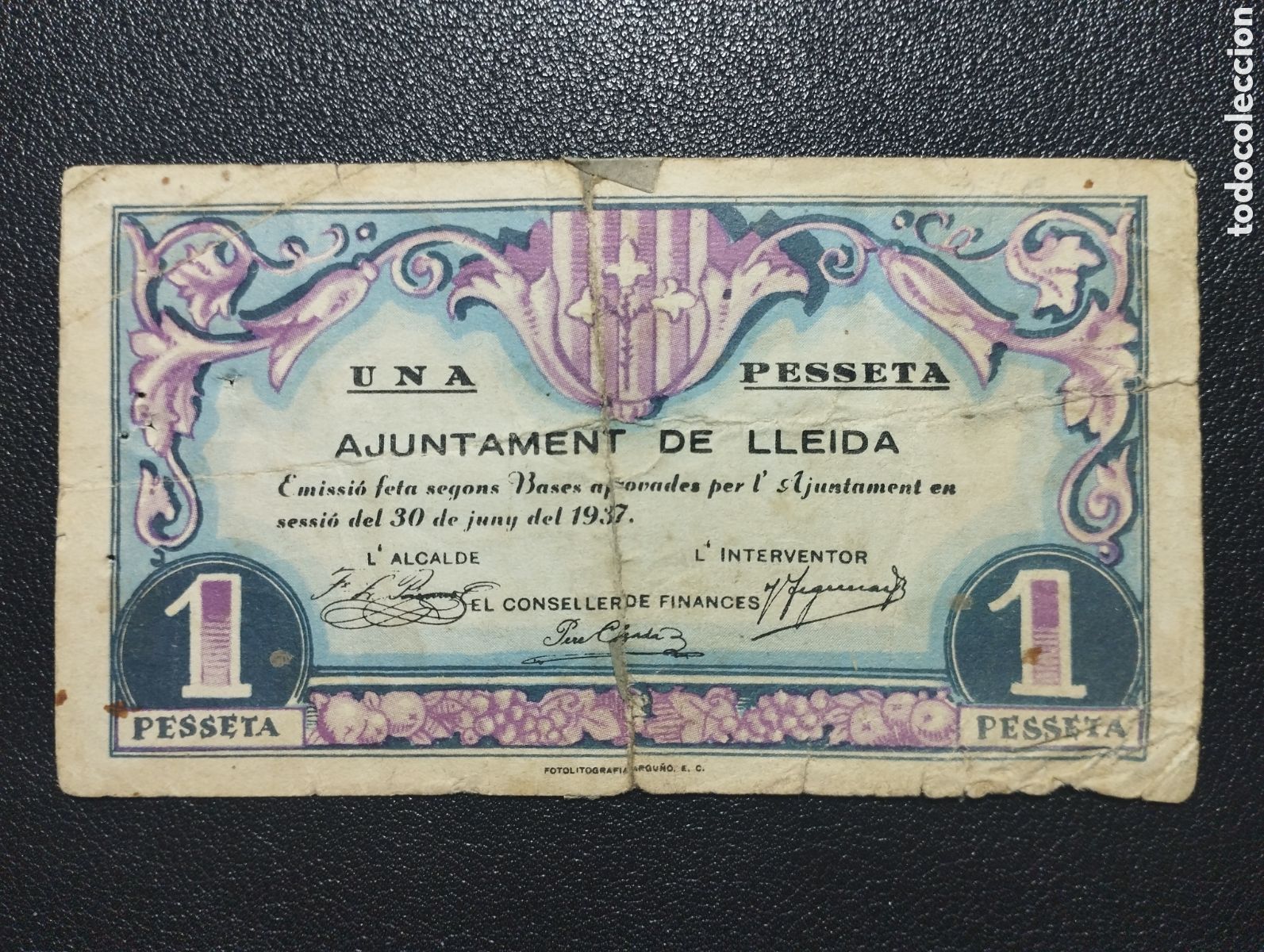Billetes locales: Lleida - ayuntamiento - Foto 1