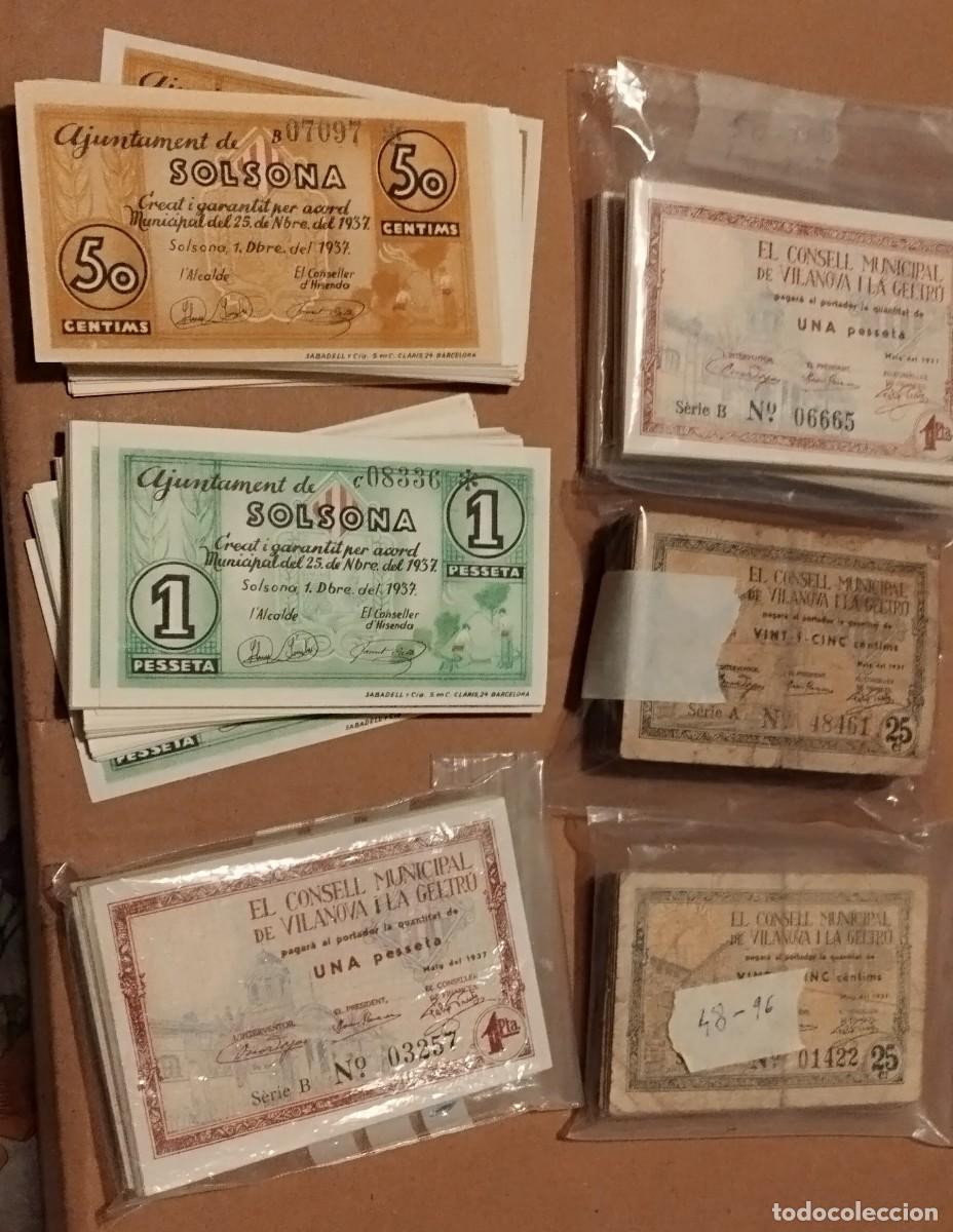 Billetes locales: Billetes de Solsona y Vilanova y la Geltr&uacute;