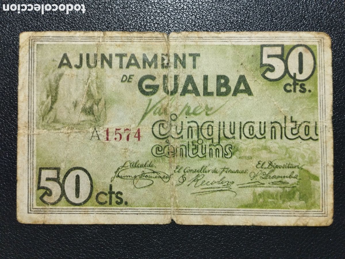 Banconote locali: Barcelona - Gualba ayuntamiento