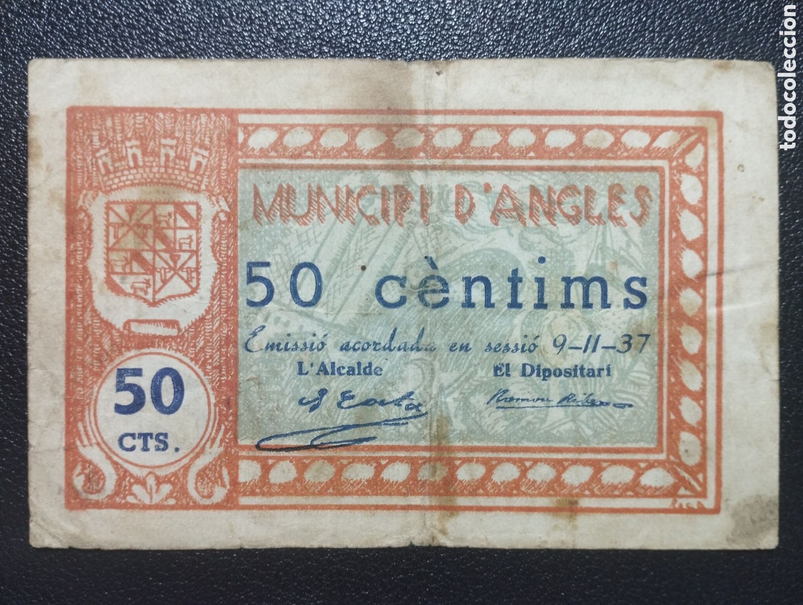 Billetes locales: Gerona - Angles 9-11-37