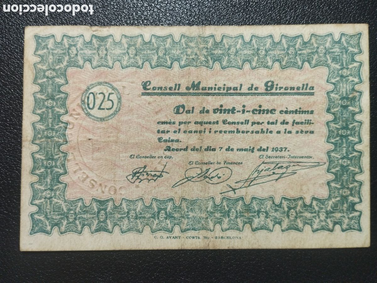 Billetes locales: Barcelona - Gironella con sello en seco