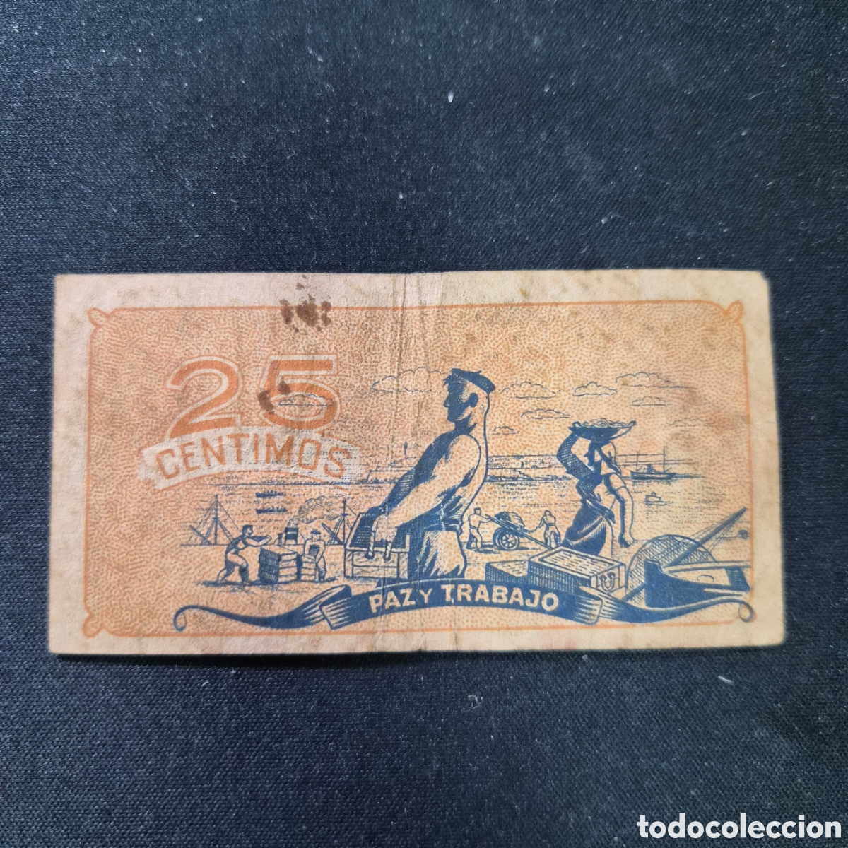 Billetes locales: Billete de 25 centimos de Asturias y Le&oacute;n - Foto 2