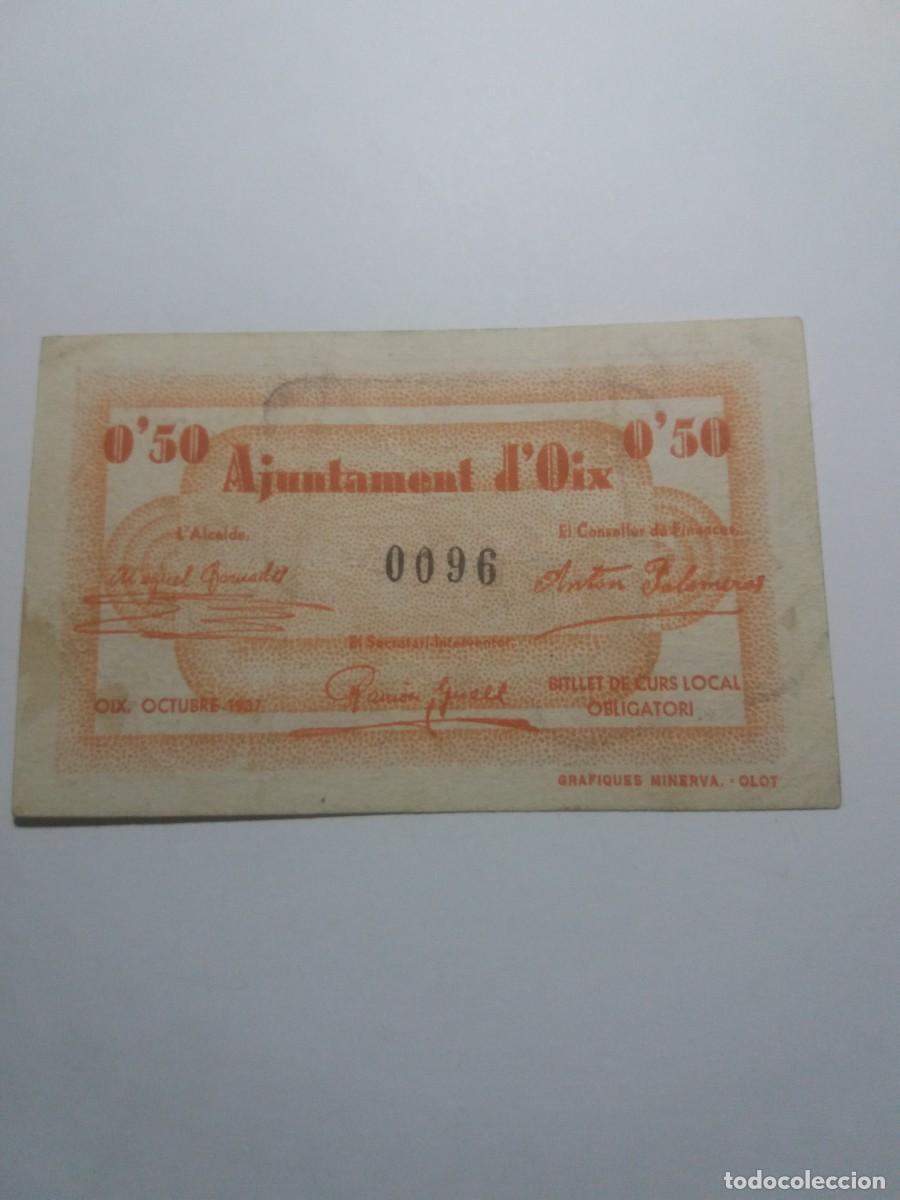 Billetes locales: Billete Ajuntament OIX