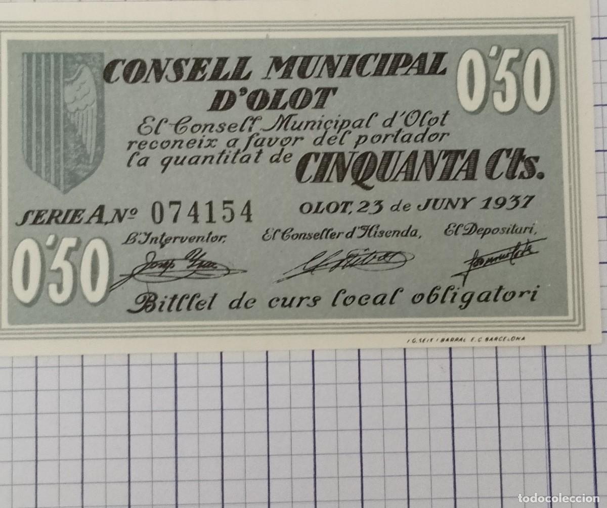 Billetes locales: BILLETE LOCAL DE 1 PESETA HOSTOLES 1937 GUERRA CIVIL