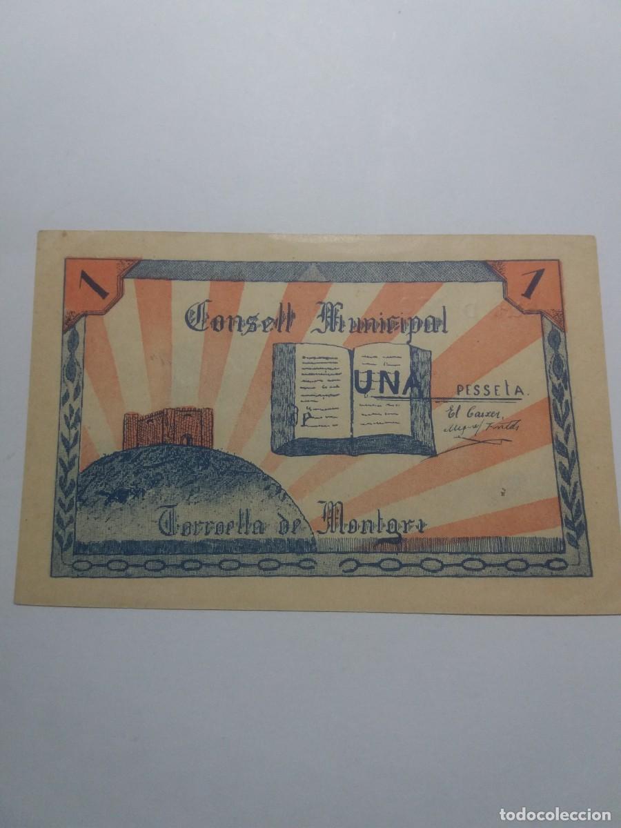 Billetes locales: Billete 1 Pesseta Consell Municipal TORROELLA DE MONTGRI