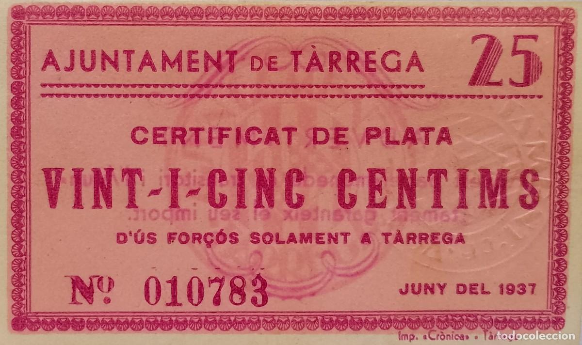 Billetes locales: BILLETE LOCAL DE 10 CENTIMOS TARRAGONA 1937 GUERRA CIVL