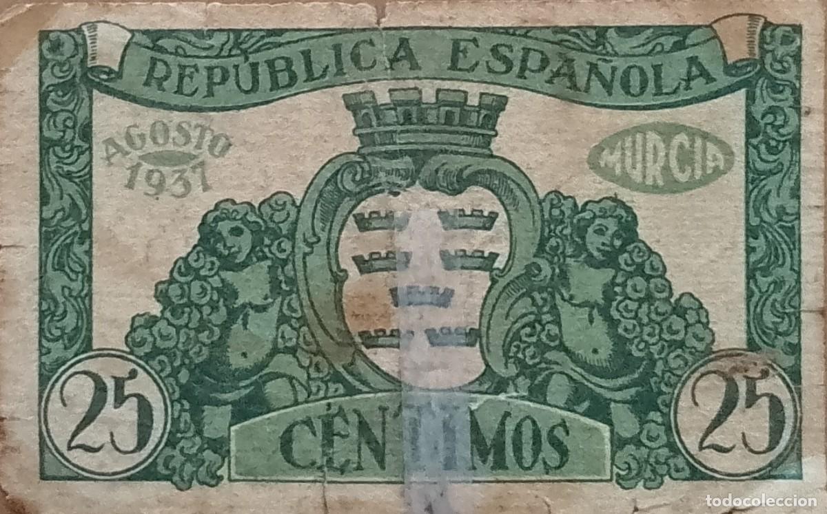 Billetes locales: BILLETE LOCAL DE 50 CENTIMOS DE MURCIA 1937 GUERRA CIVL
