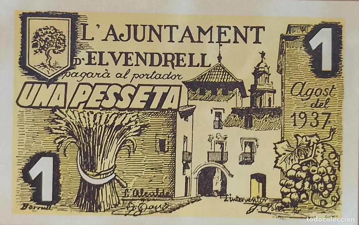 Billetes locales: BILLETE LOCAL DE 25 CENTIMOS EL VENDRELL 1937 GUERRA CIVL