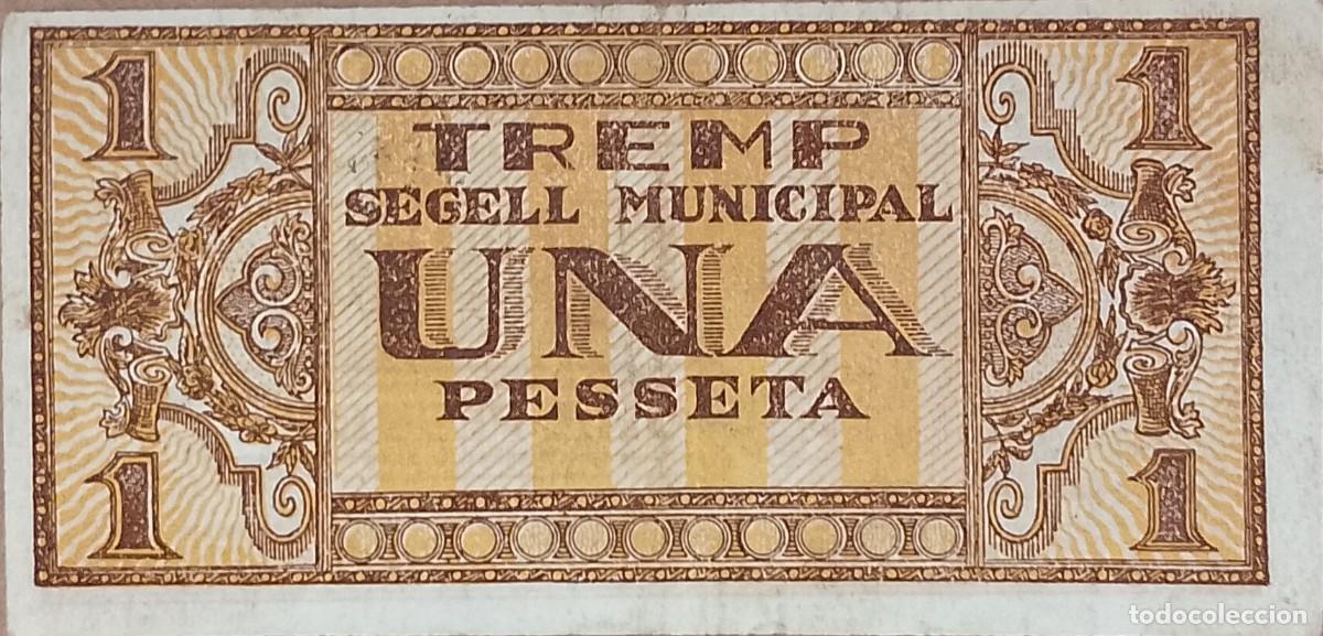 Billetes locales: BILLETE LOCAL DE 25 CENTIMOS TREMP 1937 GUERRA CIVL