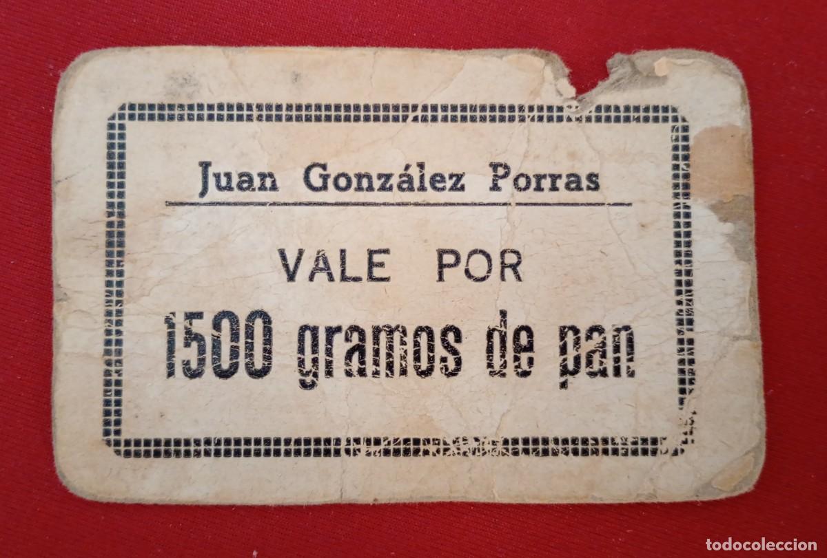 Billetes locales: LOMAS DE TIENDA, VILLANUEVA DE LA CONCEPCI&Oacute;N. MALAGA, VALE 1500 GRS PAN. RARO