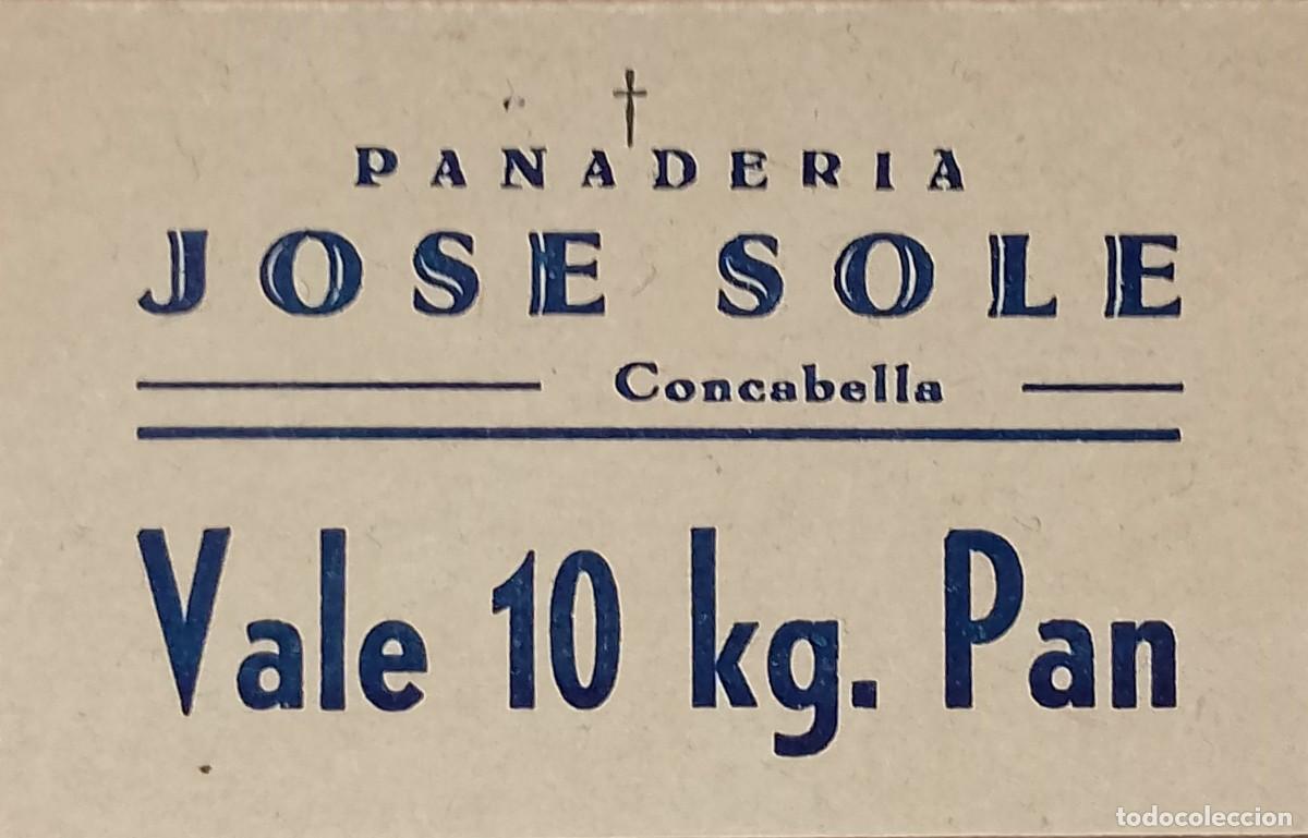Billetes locales: BILLETE LOCAL DE 10 KG. DE PAN JOSE SOLE 1937 GUERRA CIVL