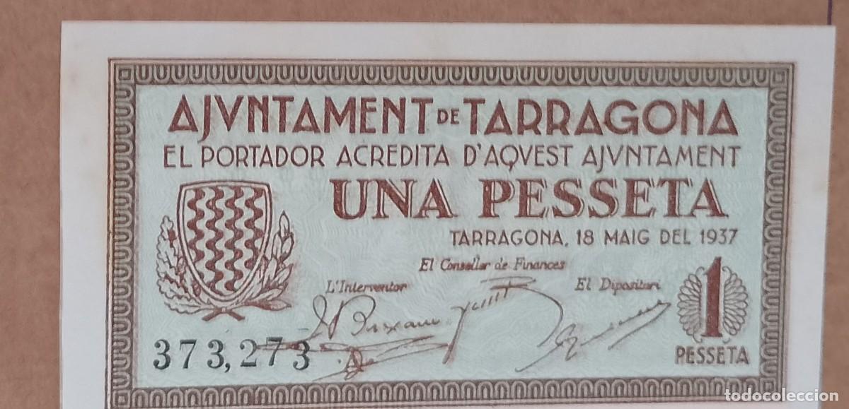 Billetes locales: BILLETE LOCAL DE 1 PESETA TARRAGONA 1937 GUERRA CIVL