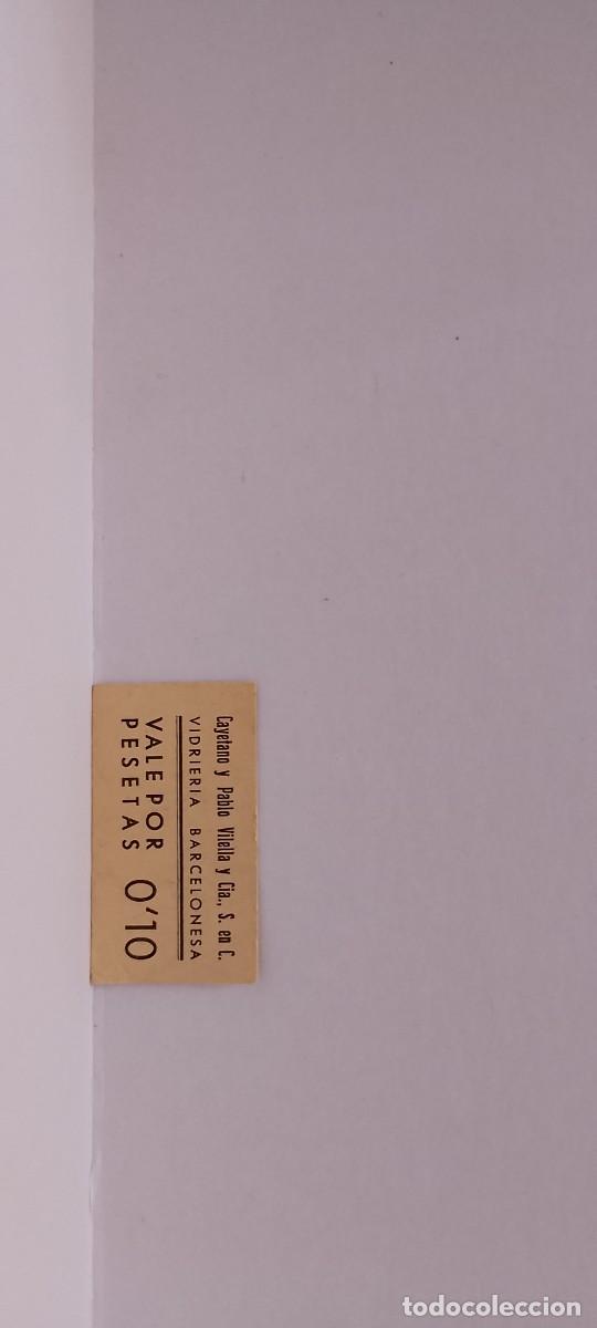 Billetes locales: BILLETE LOCAL DE 10 CENTIMOS VIDRIERA BARCELONESA 1937 GUERRA CIVL
