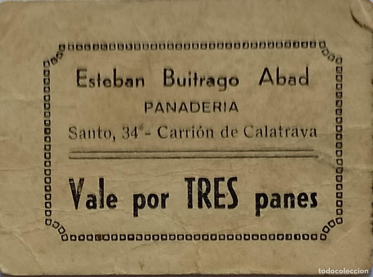 Billetes locales: BILLETE LOCAL DE TRES PANES CARRI&Oacute;N DE CALATRAVA 1937 GUERRA CIVL