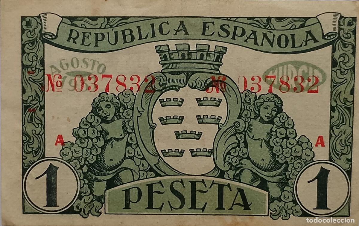 Billetes locales: BILLETE LOCAL DE 1 PESETA MURCIA 1937 GUERRA CIVL