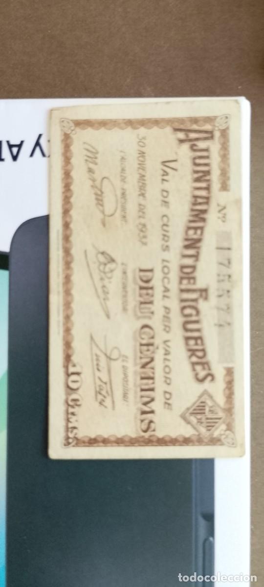 Billetes locales: BILLETE LOCAL DE 10 CENTIMOS FIGUERES 1937 GUERRA CIVL