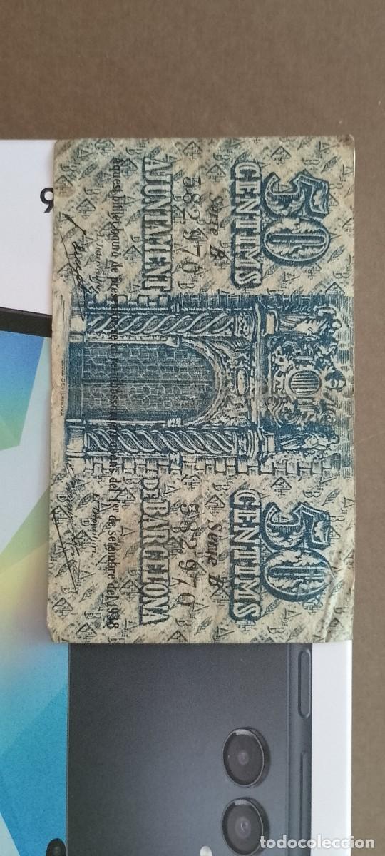 Billetes locales: BILLETE LOCAL DE 50 CENTIMOS BARCELONA 1937 GUERRA CIVL