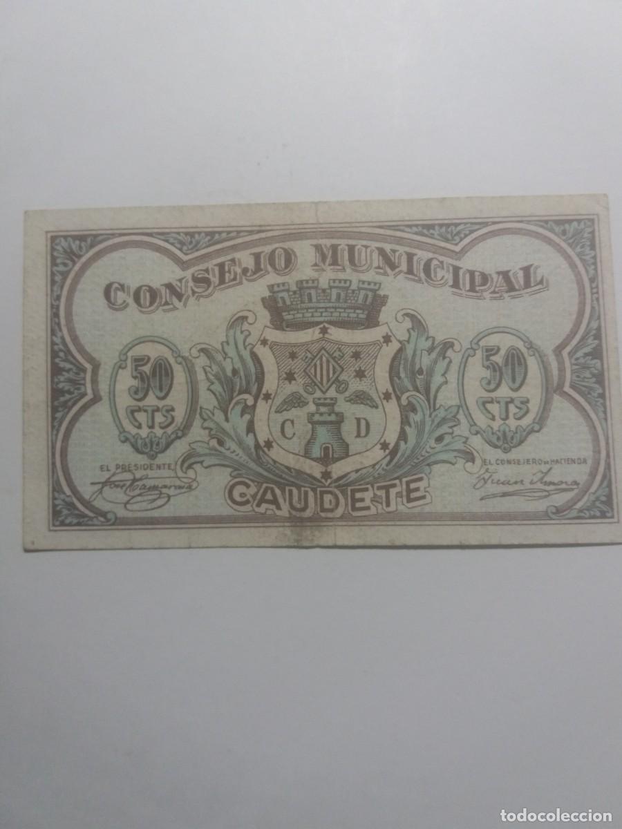 Banconote locali: Billete 50 C&eacute;ntimos Consejo Municipal CAUDETE