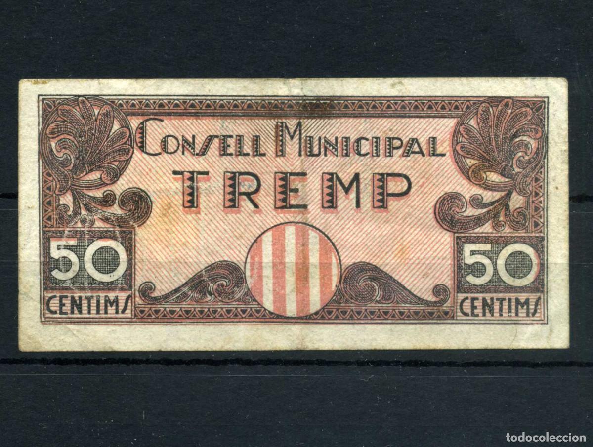 Notas locais: XS- GUERRA CIVIL 1937 TREMP 50 C&egrave;ntims