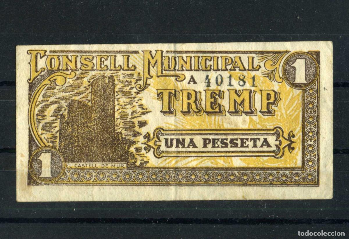 Notas locais: XS- GUERRA CIVIL 1937 TREMP 1 Pesseta